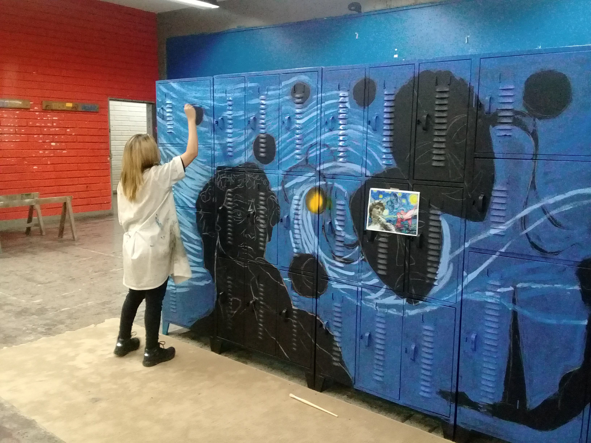 安蒂奥基亚大学艺术学院储物柜壁画设计与执行项目-11