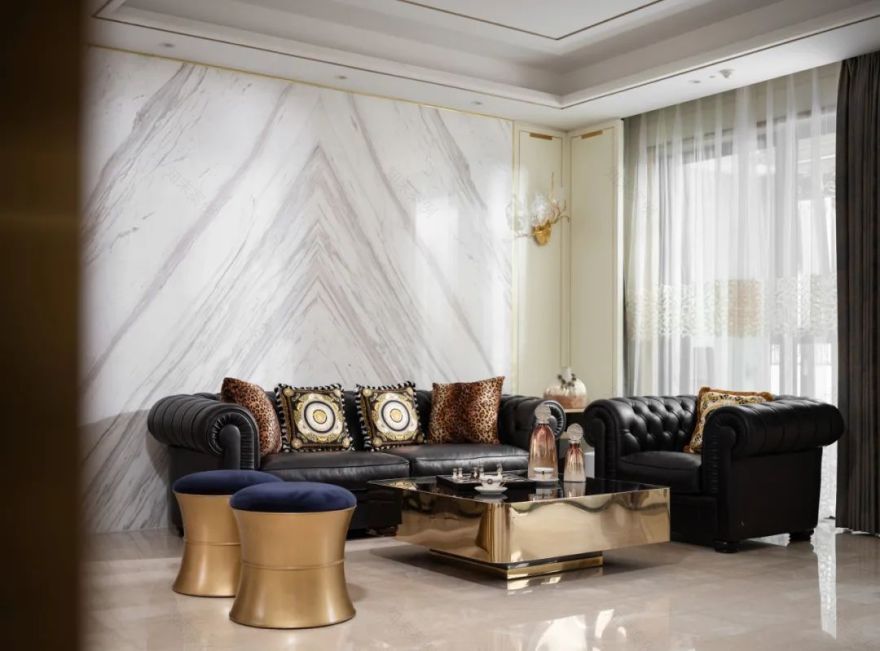 现代复古摩登的别墅丨申远空间设计-7