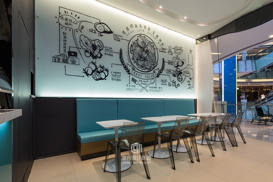 华空间设计--好色派沙拉,只为更出色，深圳海岸城店-9