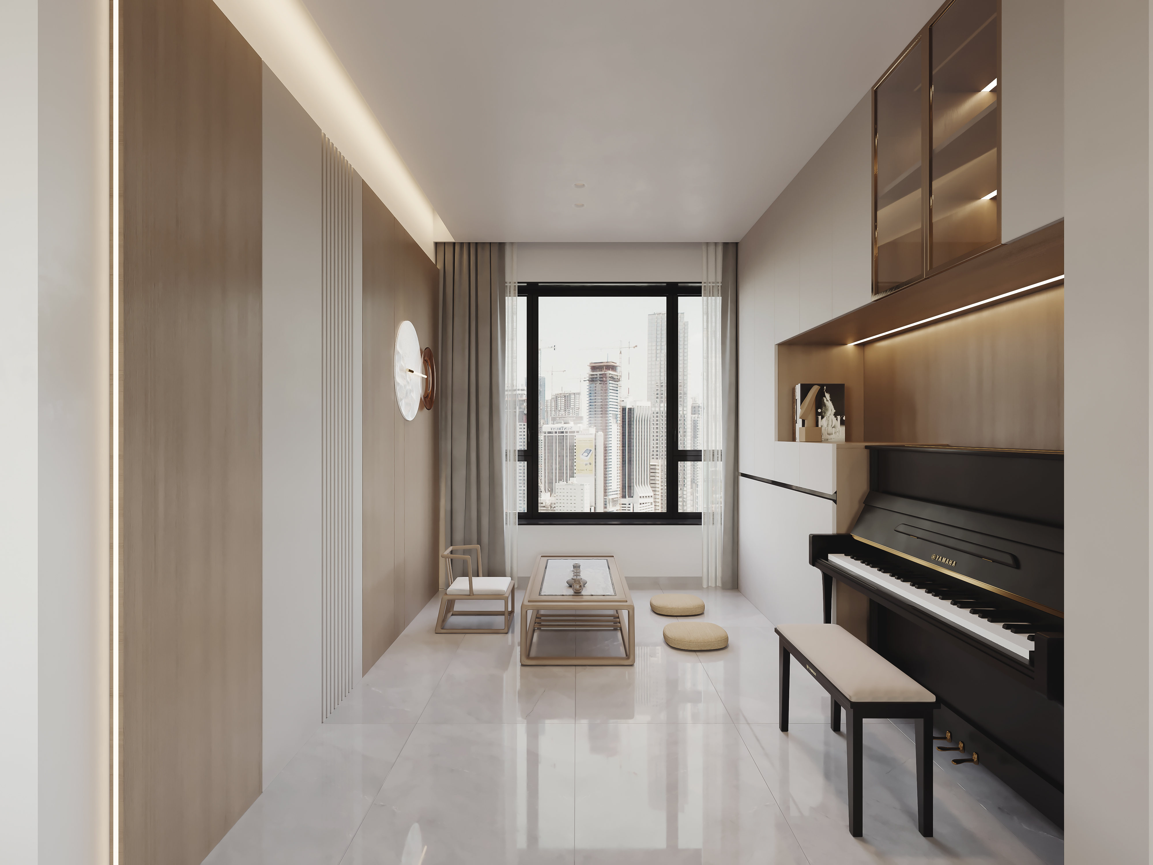 深圳口山全案设计：壹城中心璞誉府，时尚与温馨并存-0