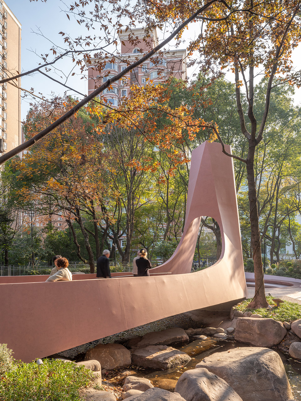 上海华山绿地步行桥（囍桥）丨中国上海丨HCCH合尘建筑-22