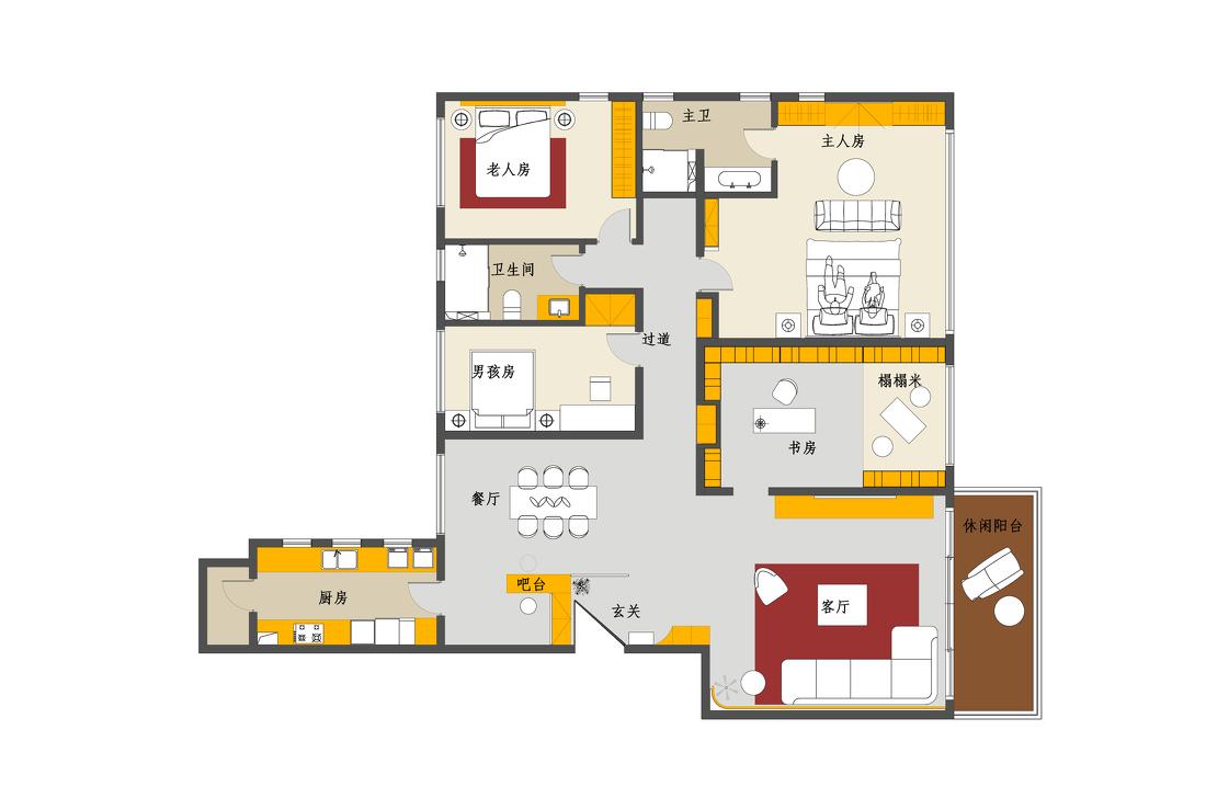 北京华侨城现代轻奢风装修设计丨中国北京-8
