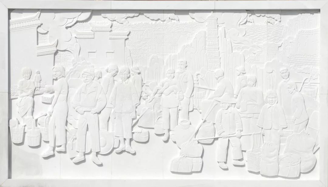 壁画系教师朱景华为浙江东阳二中设计校史文化墙-12