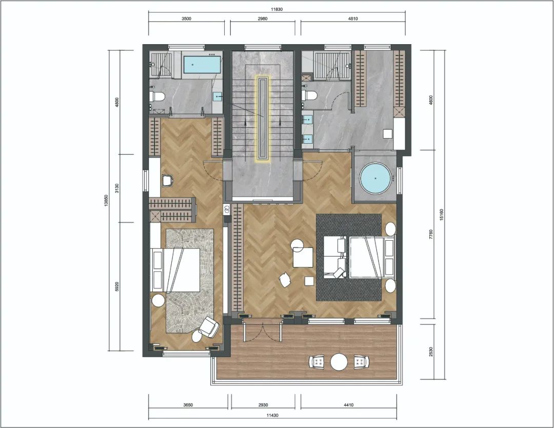 浙江慈溪 420㎡现代私宅设计——琦思&一想-11