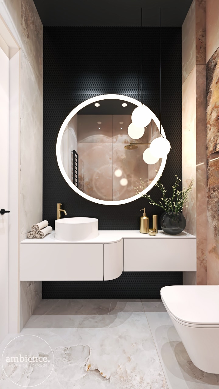 现代经典风带酒红色调室内项目丨波兰埃尔布隆格-25