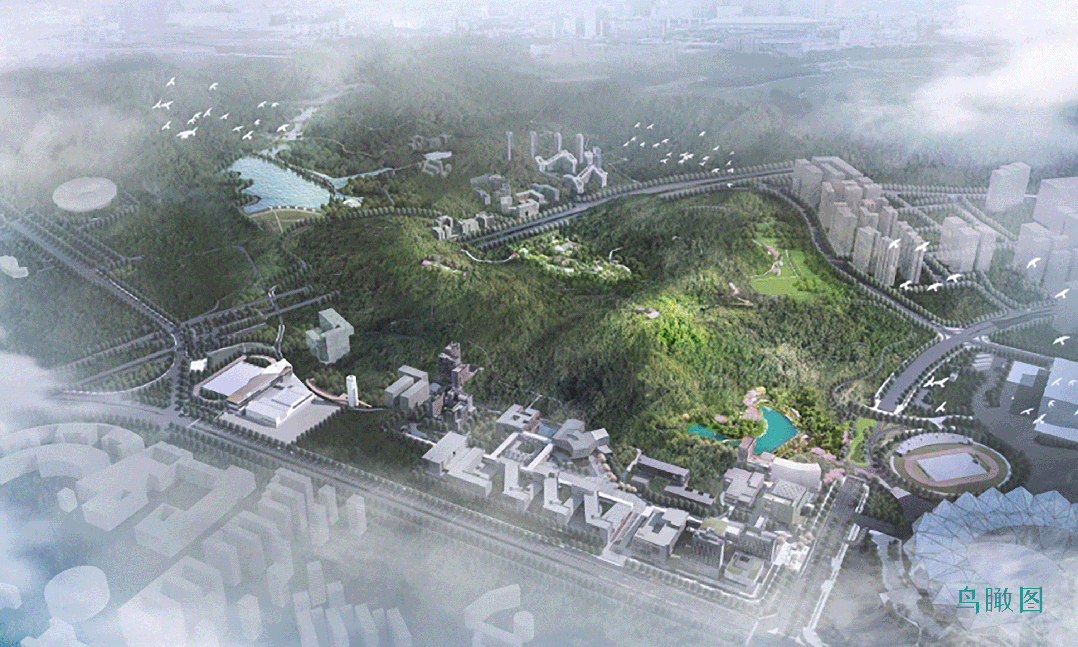 大运智慧公园之湖间|湖上一回首,青山卷白云-1