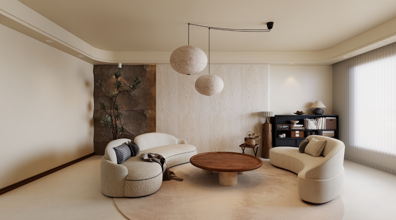 诧寂现代风格客餐厅效果图表现-2