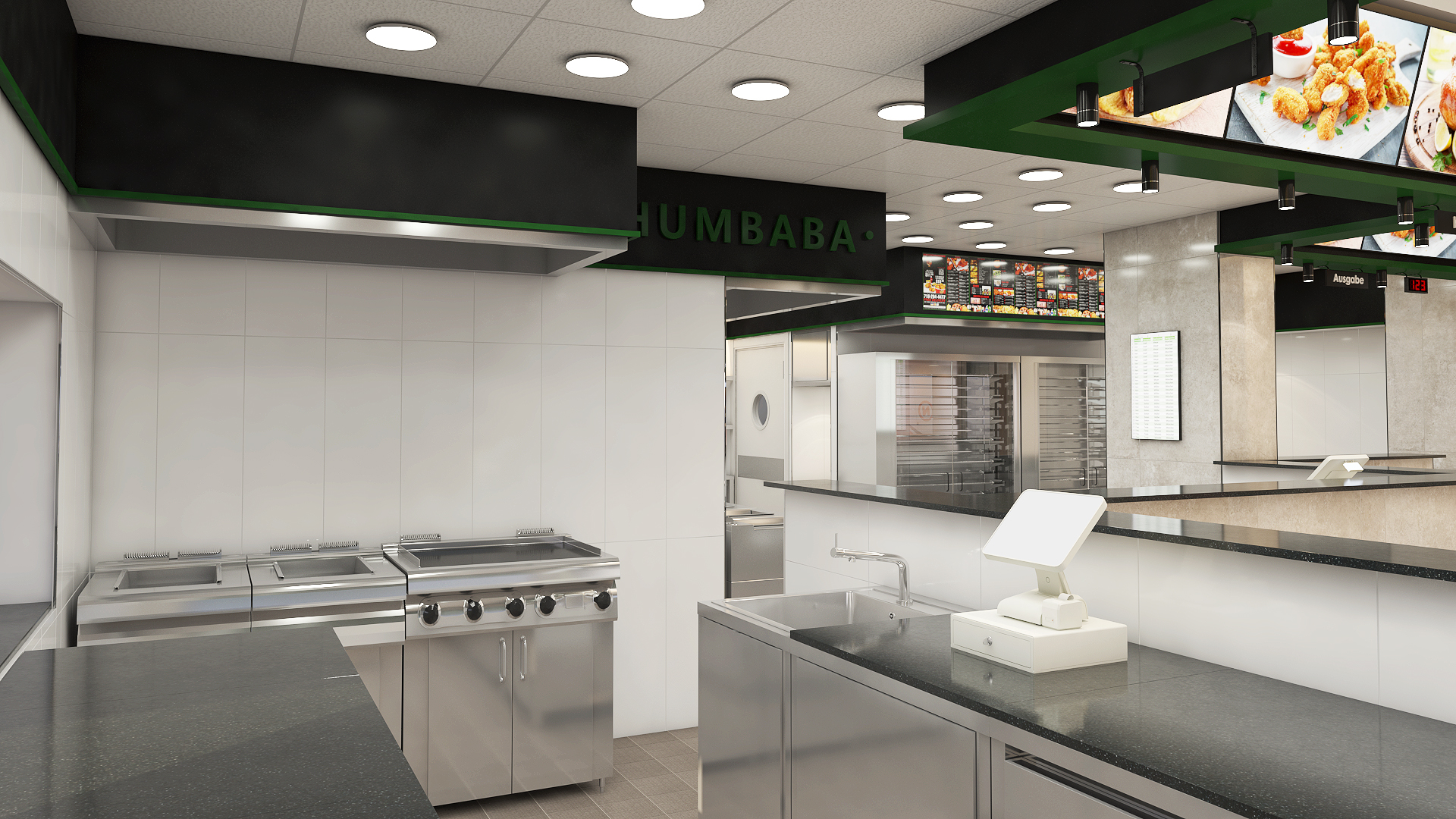 Humbaba Chicken House Berlin - Interior Design 3D-7