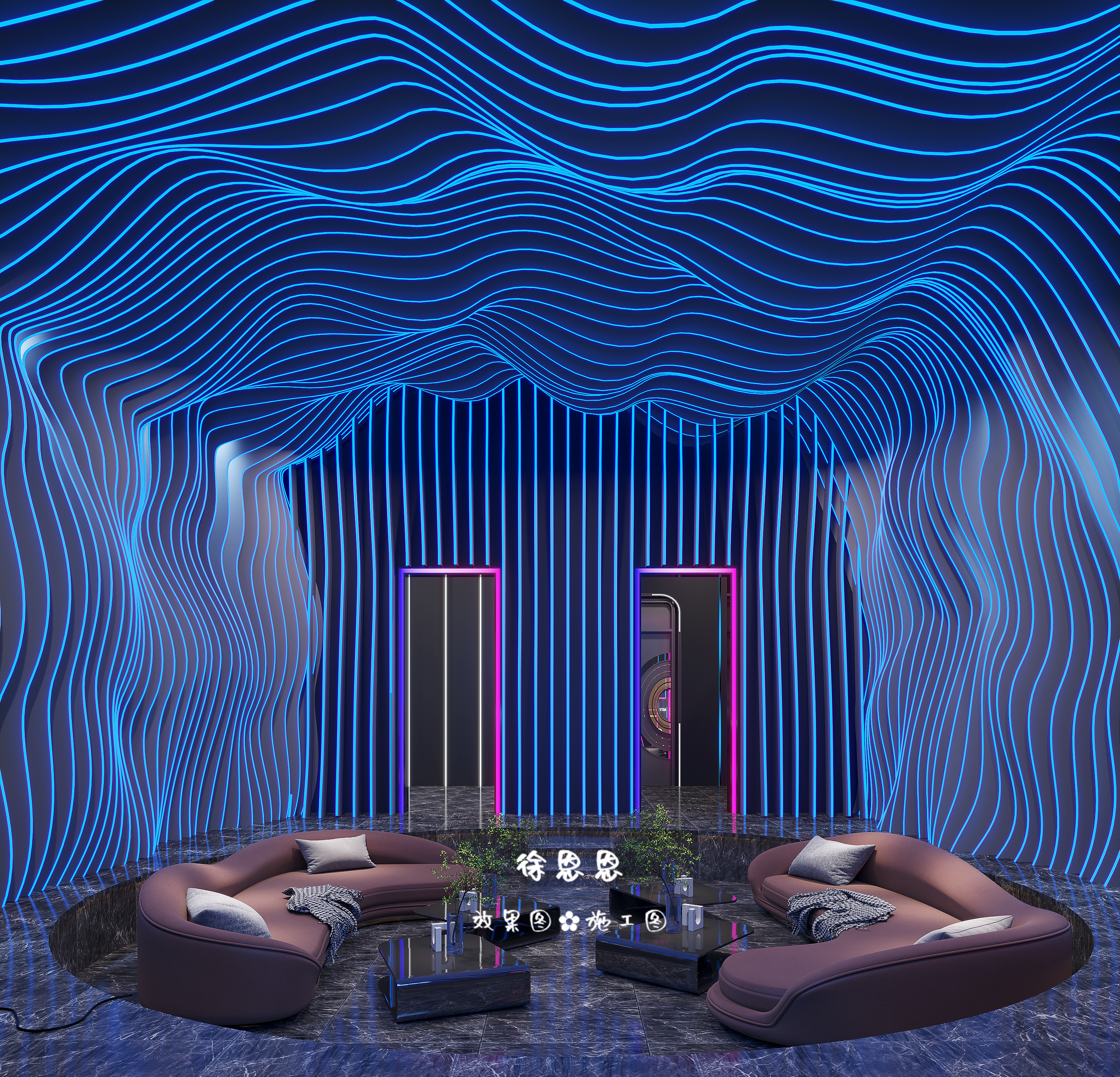 酒吧装修设计｜空间与未来感的碰撞，打造新型社交站点-3