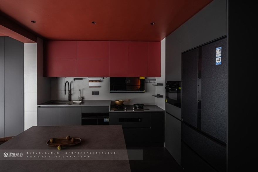 120 平现代风,黑红 cp 档丨琢信装饰-19