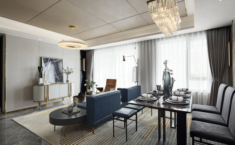 阜阳绿地紫峰馆B户型 | 现代时尚的精致空间-9