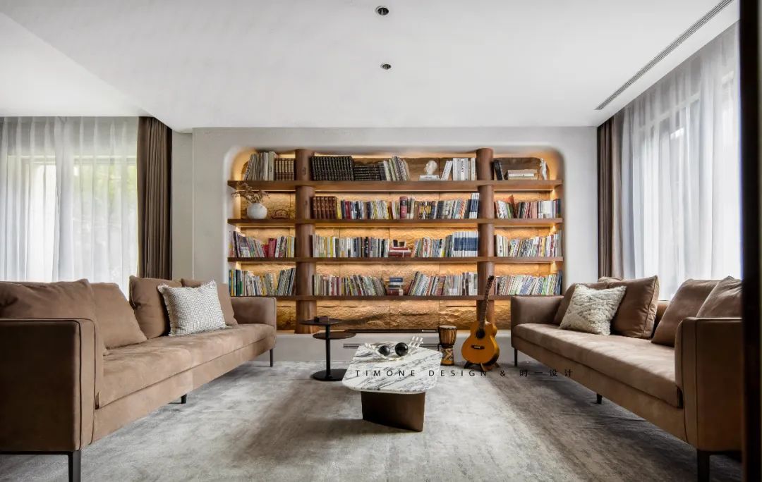 自然温馨六口之家丨中国武汉丨时一设计-17