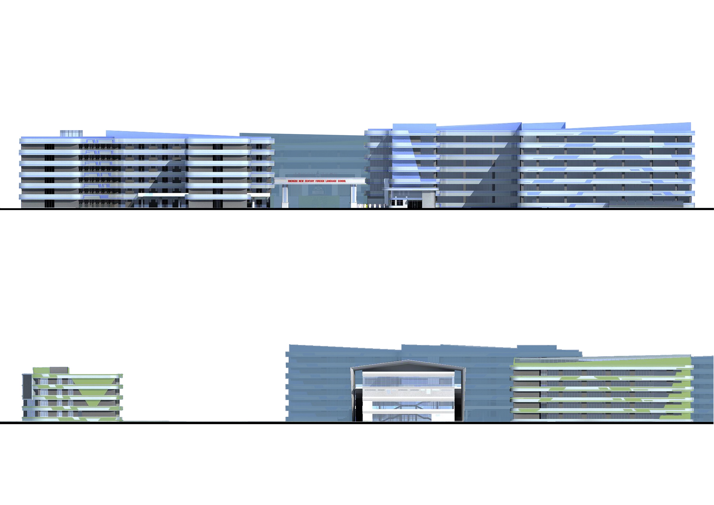 成都新世纪外国语学校光华校区丨中国成都丨中筑华恺建筑设计-73