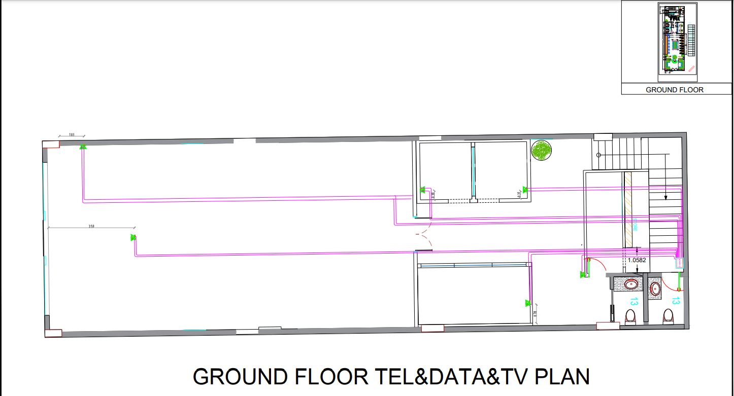 shop drawing for BEAUTY SALON-19