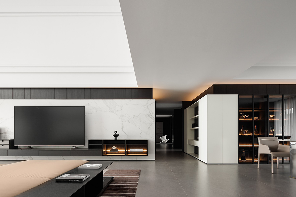 现代简约私宅空间设计丨科盛装饰设计-50