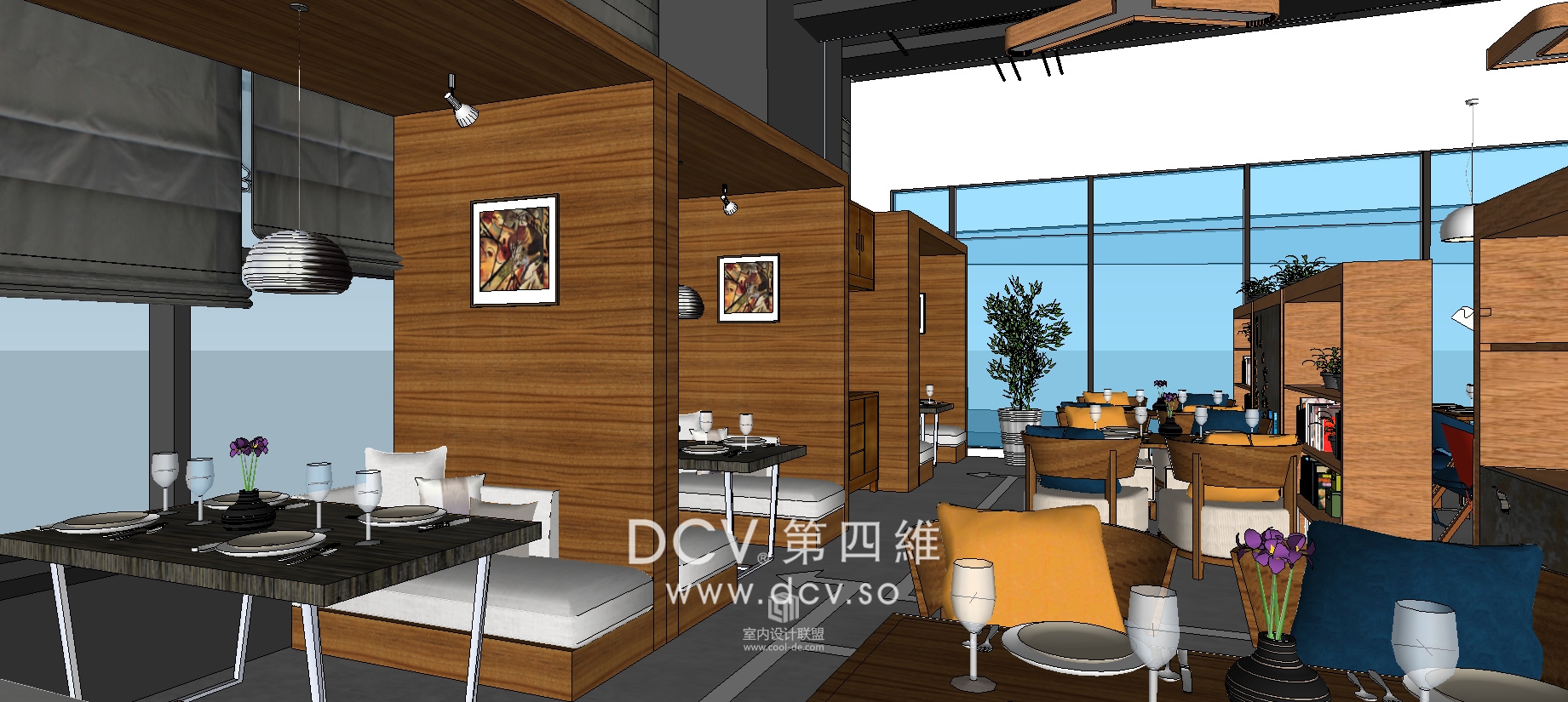 西安口碑最好的特色主题餐厅设计-飞象披萨（中贸广场店）-36