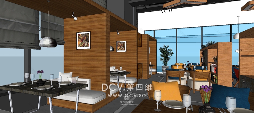 西安口碑最好的特色主题餐厅设计-飞象披萨(中贸广场店)-36