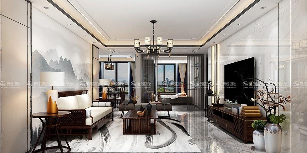现代元素融入中式风格,打造素雅生活空间-0