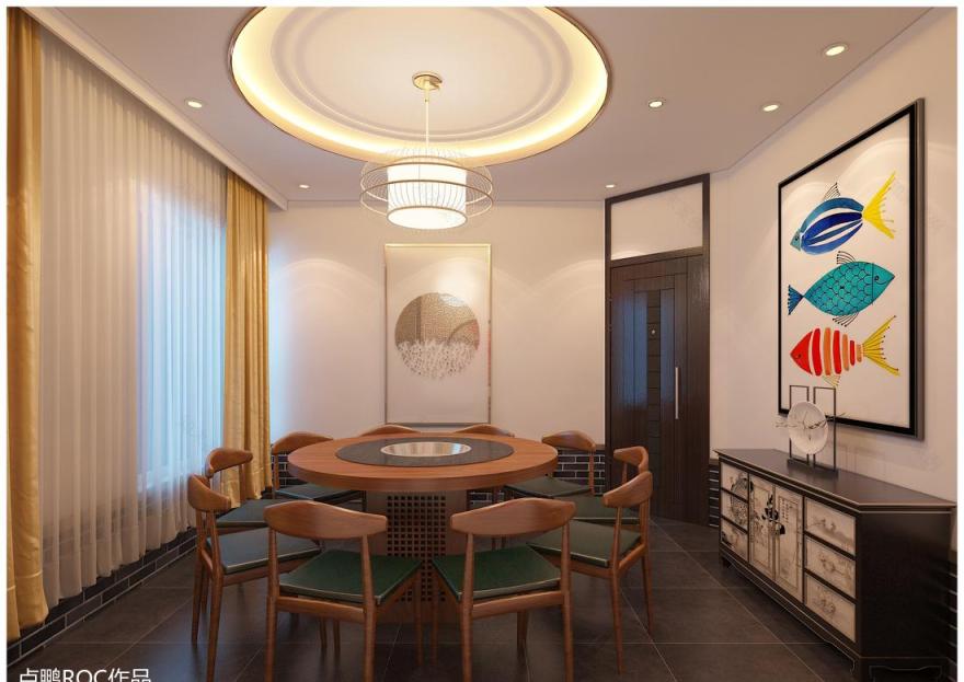 济南斗鱼阁鱼火锅,卢鹏(ROC LU)设计诠释独特室内风格-28