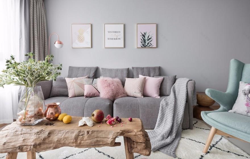 88㎡北欧风住宅 灰度空间-4