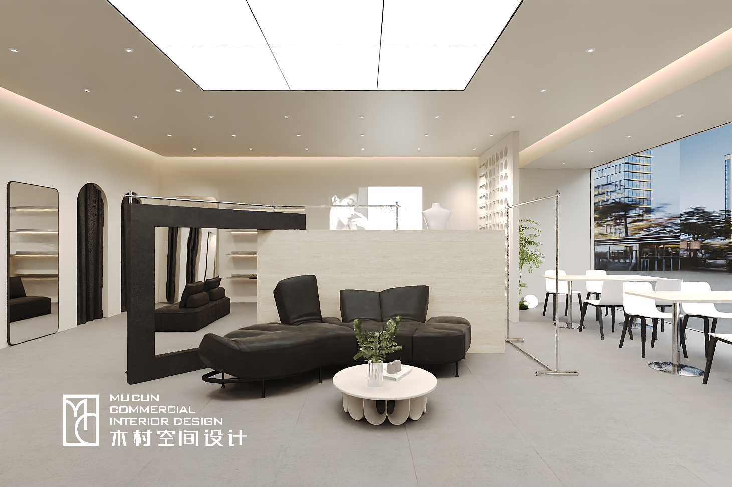 现代简约服装店设计丨中国上海丨木村空间美学-9