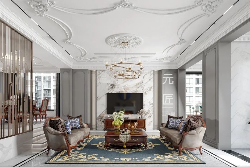美式轻奢的优雅格调丨元匠设计-5