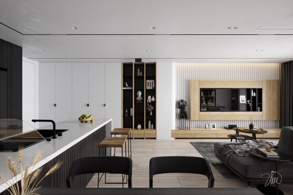 4564 Interior Apartment Scene Sketchup Model by Huy Ung-6