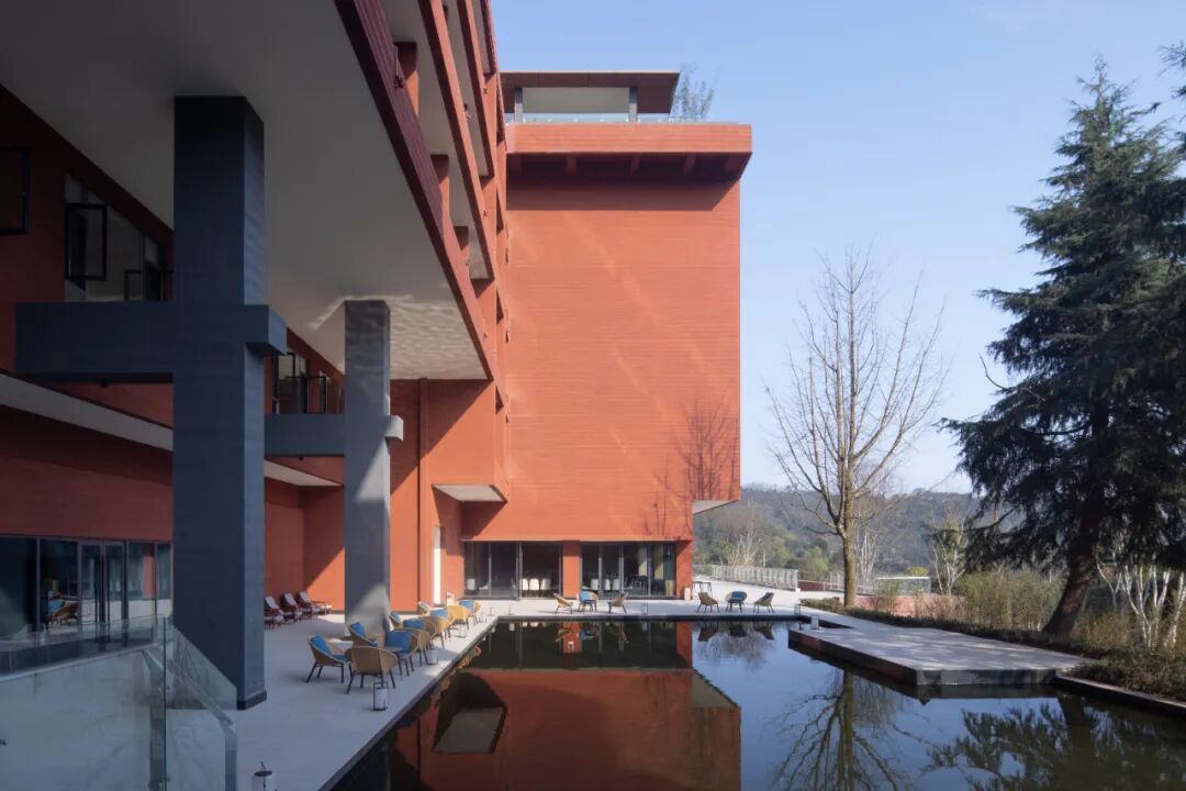 红砂岩建筑，丹棱老峨山居度假酒店-37