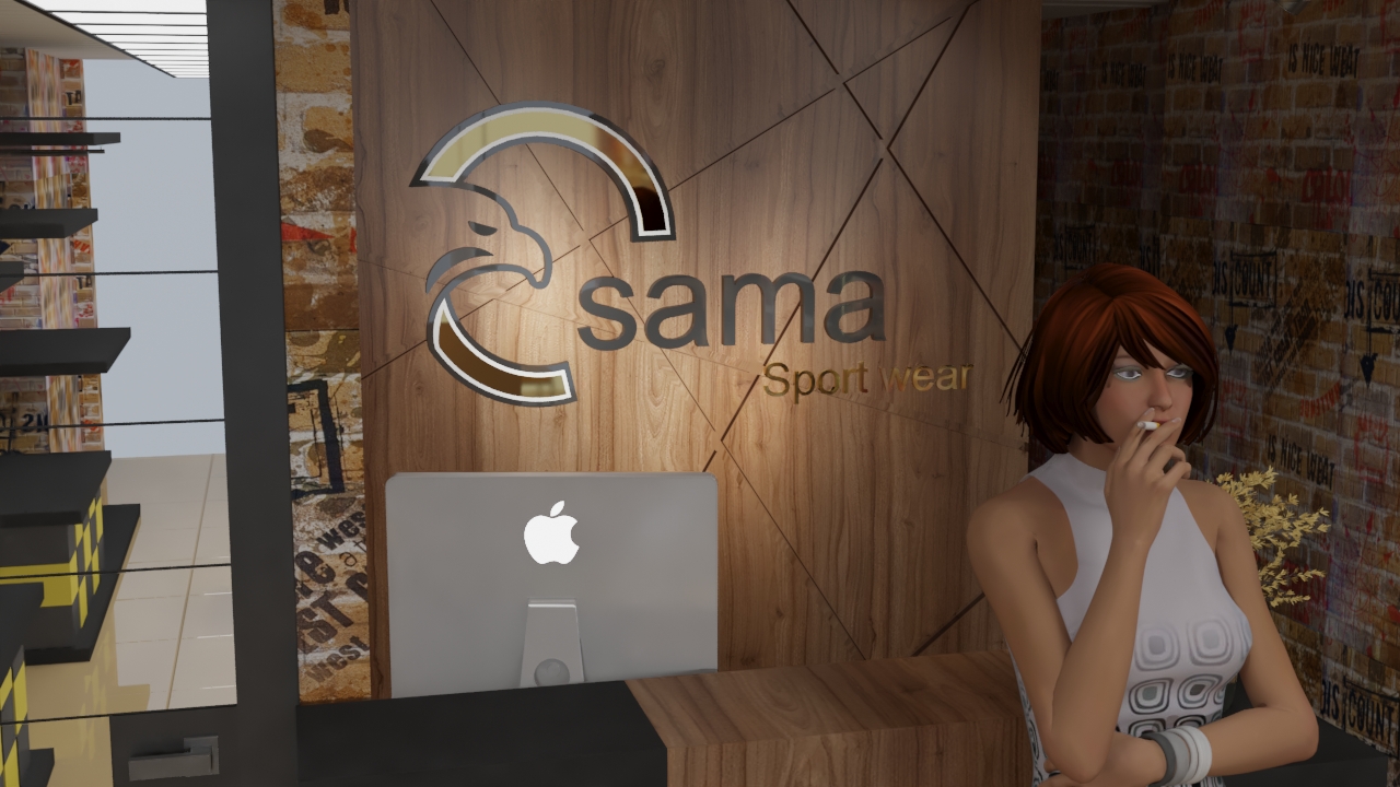 Interior design clothes shop-12