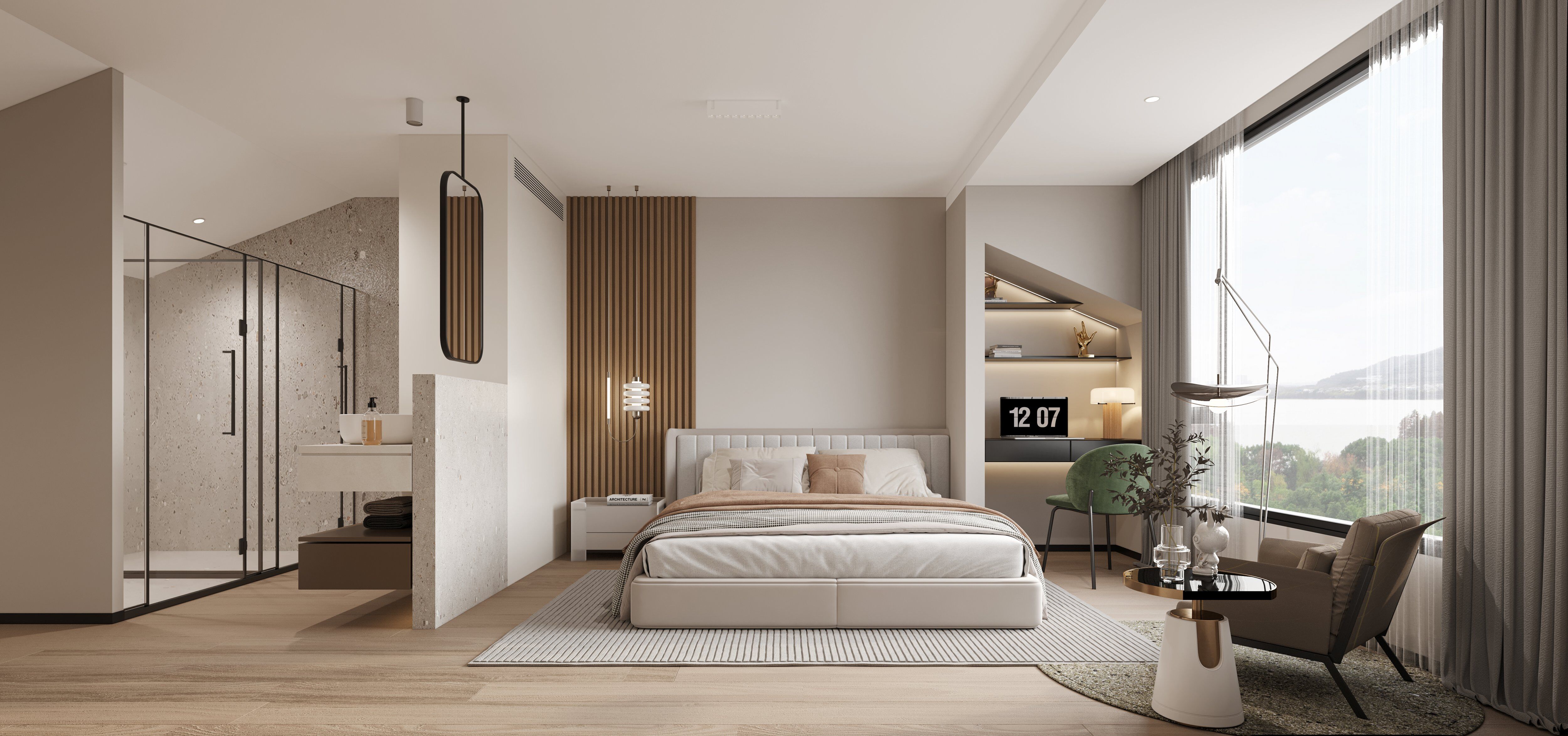 现代风格别墅全屋全景-5