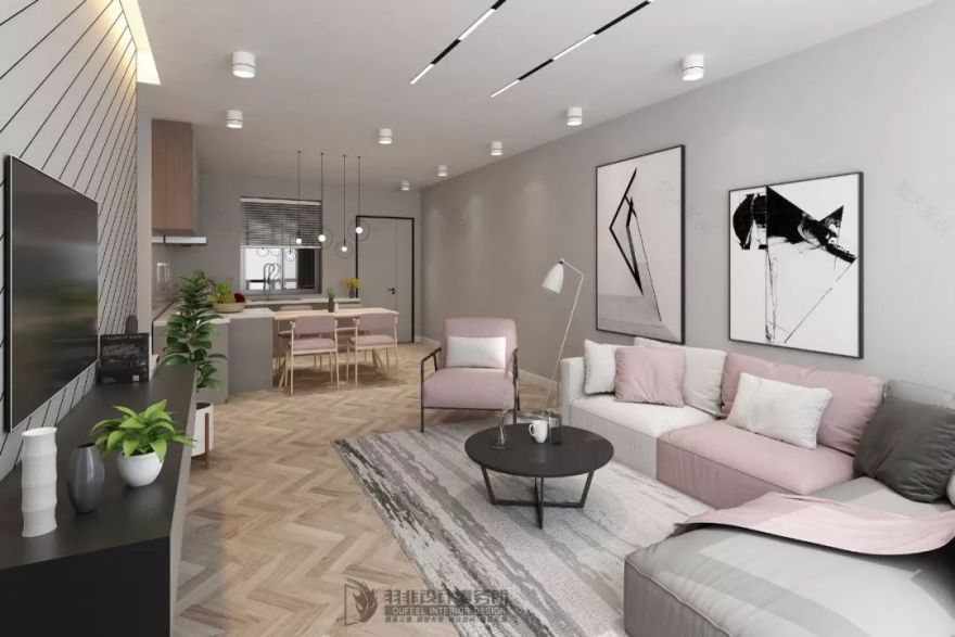 柳州正和城 D 区 96㎡北欧风家居设计——时光的另一面-13