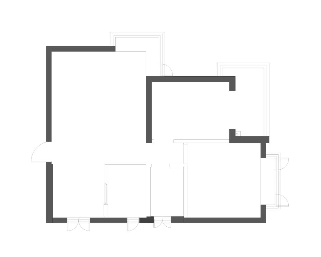 黑白灰+木色，89㎡书香一室户｜涵瑜设计-35