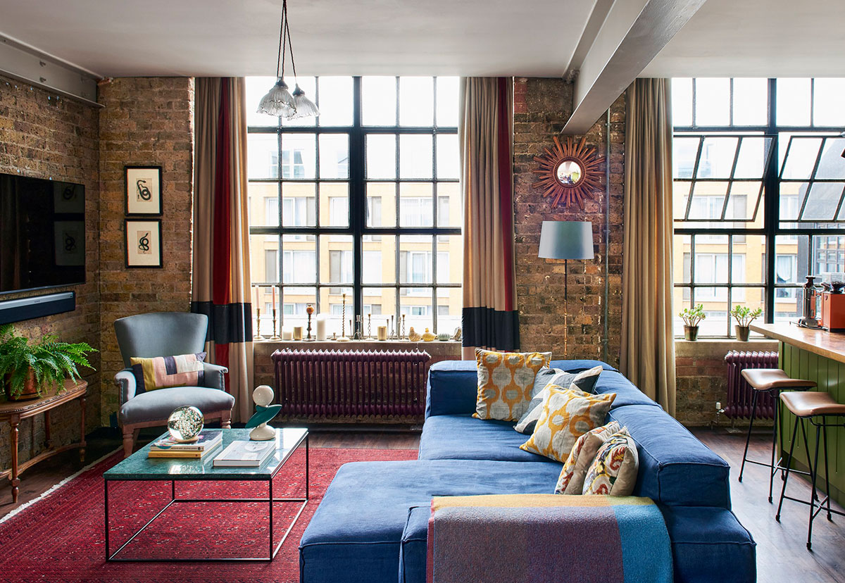 伦敦活力工业风 LOFT 公寓-1