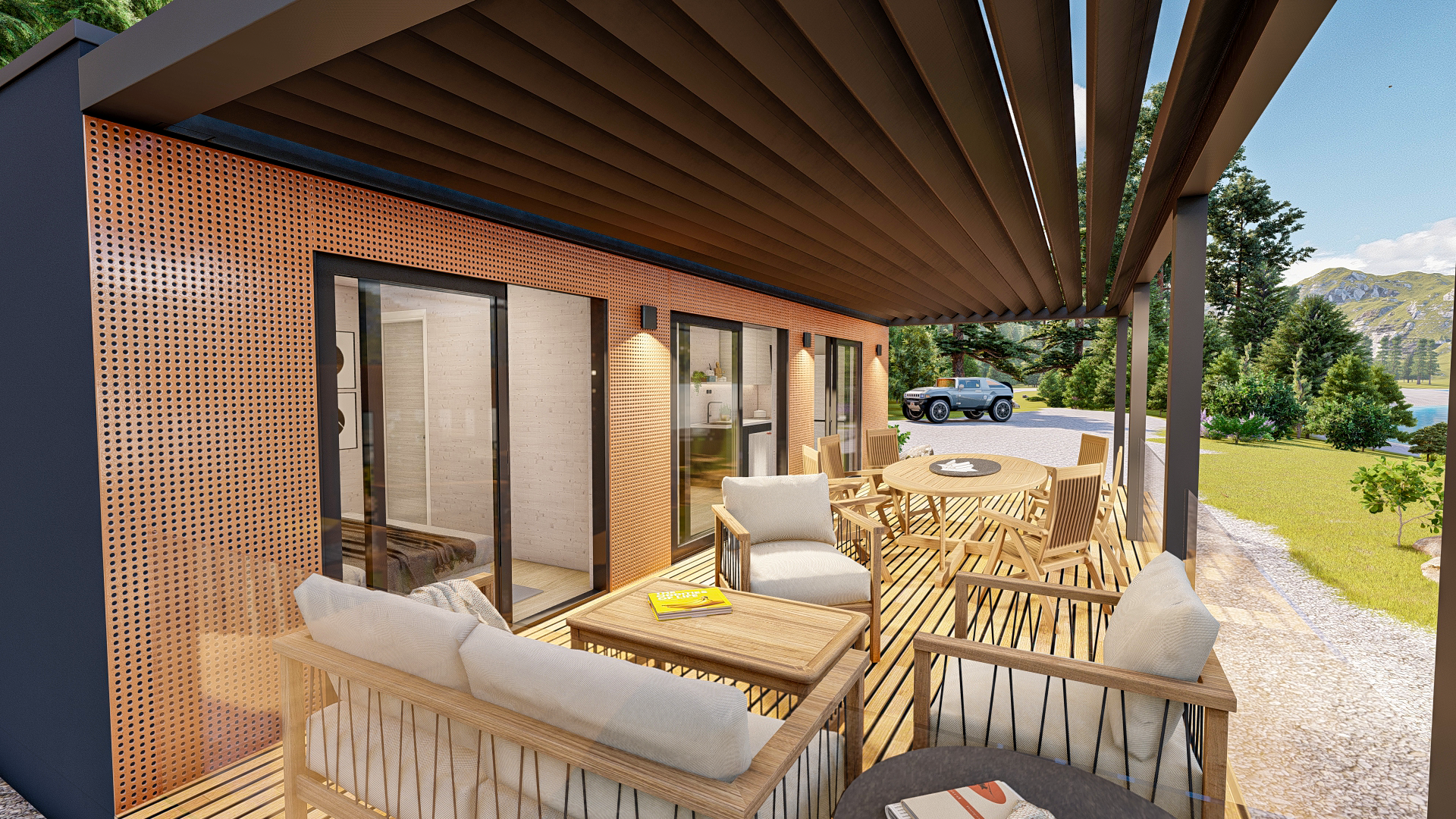 Qubo, Mobilne Hiše, 3D model, Design & Visualization-22