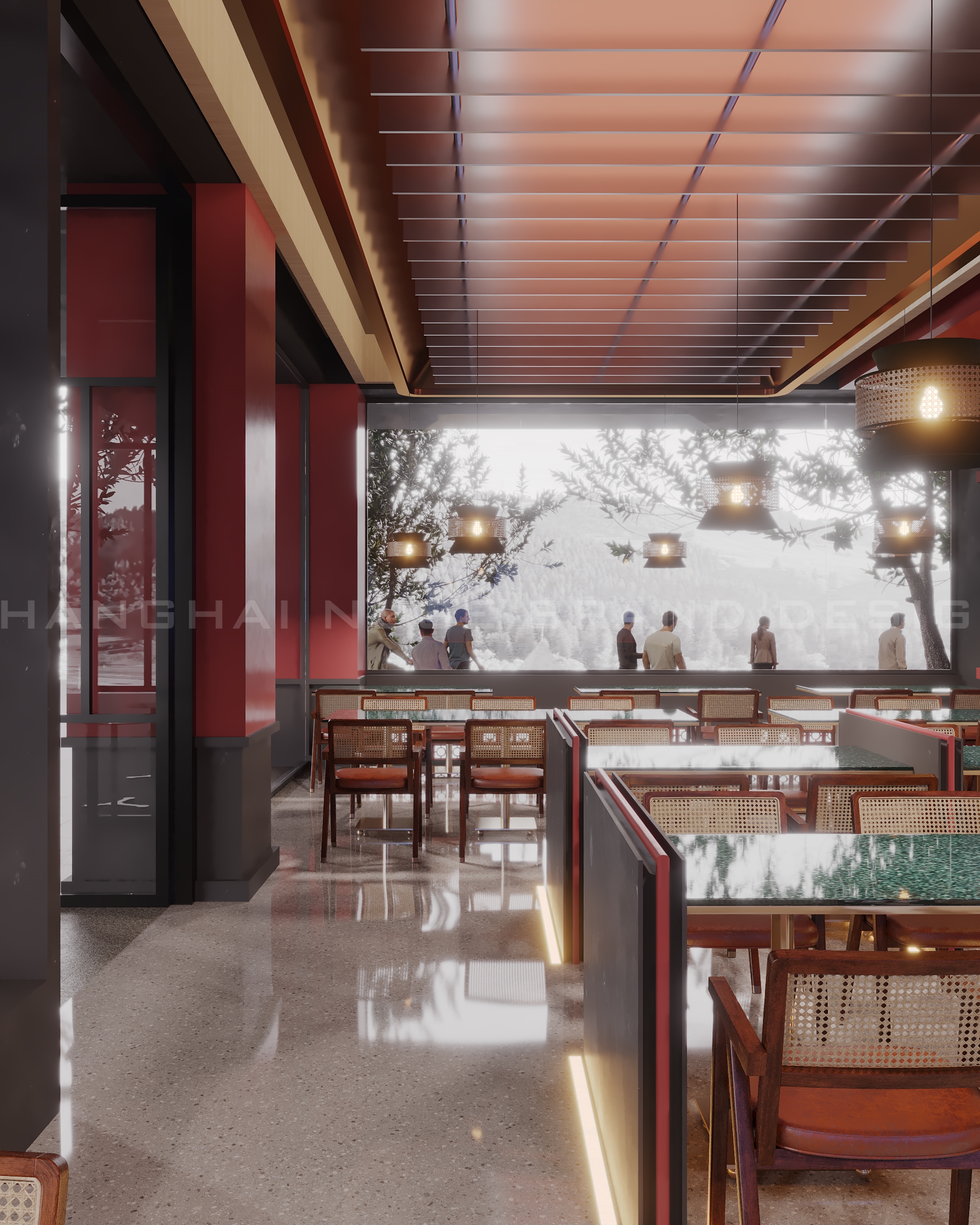 中式家味水饺店空间设计丨美国丨木村空间设计公司-21