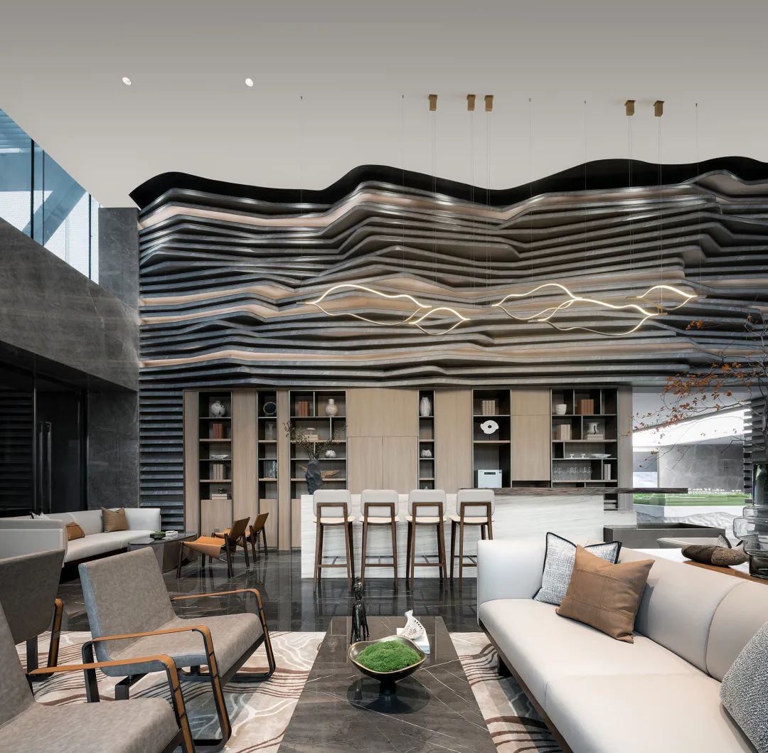 重庆融创文旅城曲水风和销售中心——山城江城，看山听雨-47