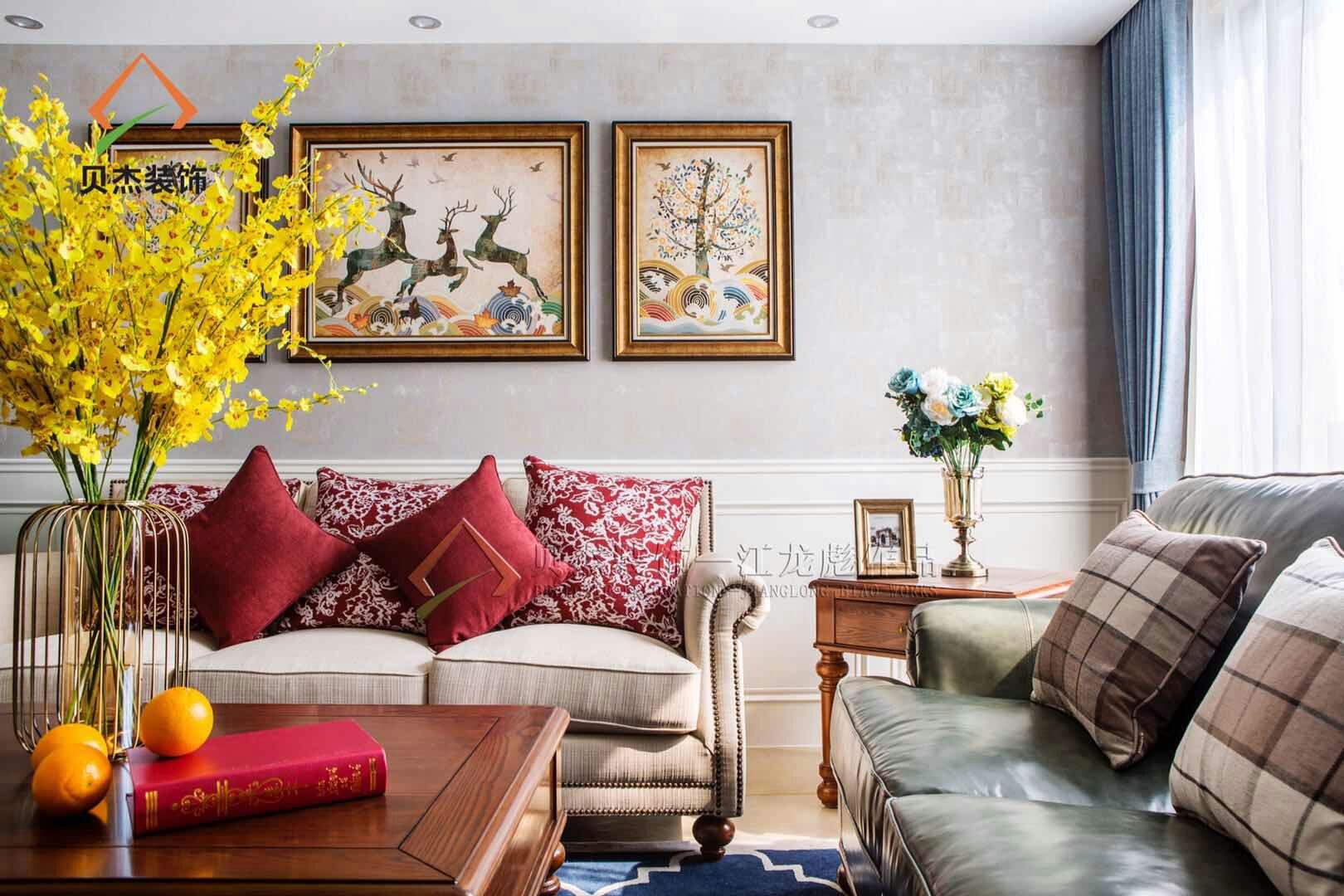 【贝杰装饰】— 天伦名苑丶美式风格《梦·绽放》-23