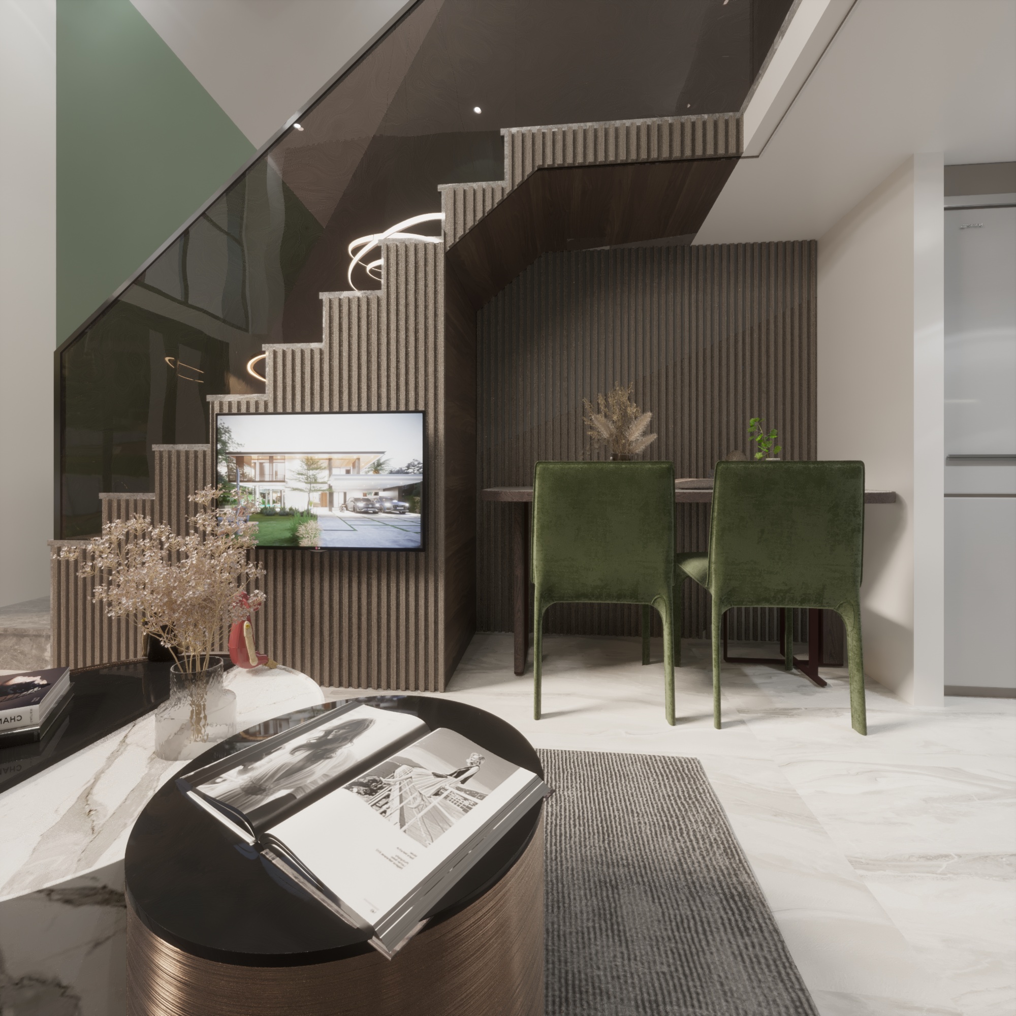 Home Interior Kitchen & Living & Bedroom & Bathroom-2