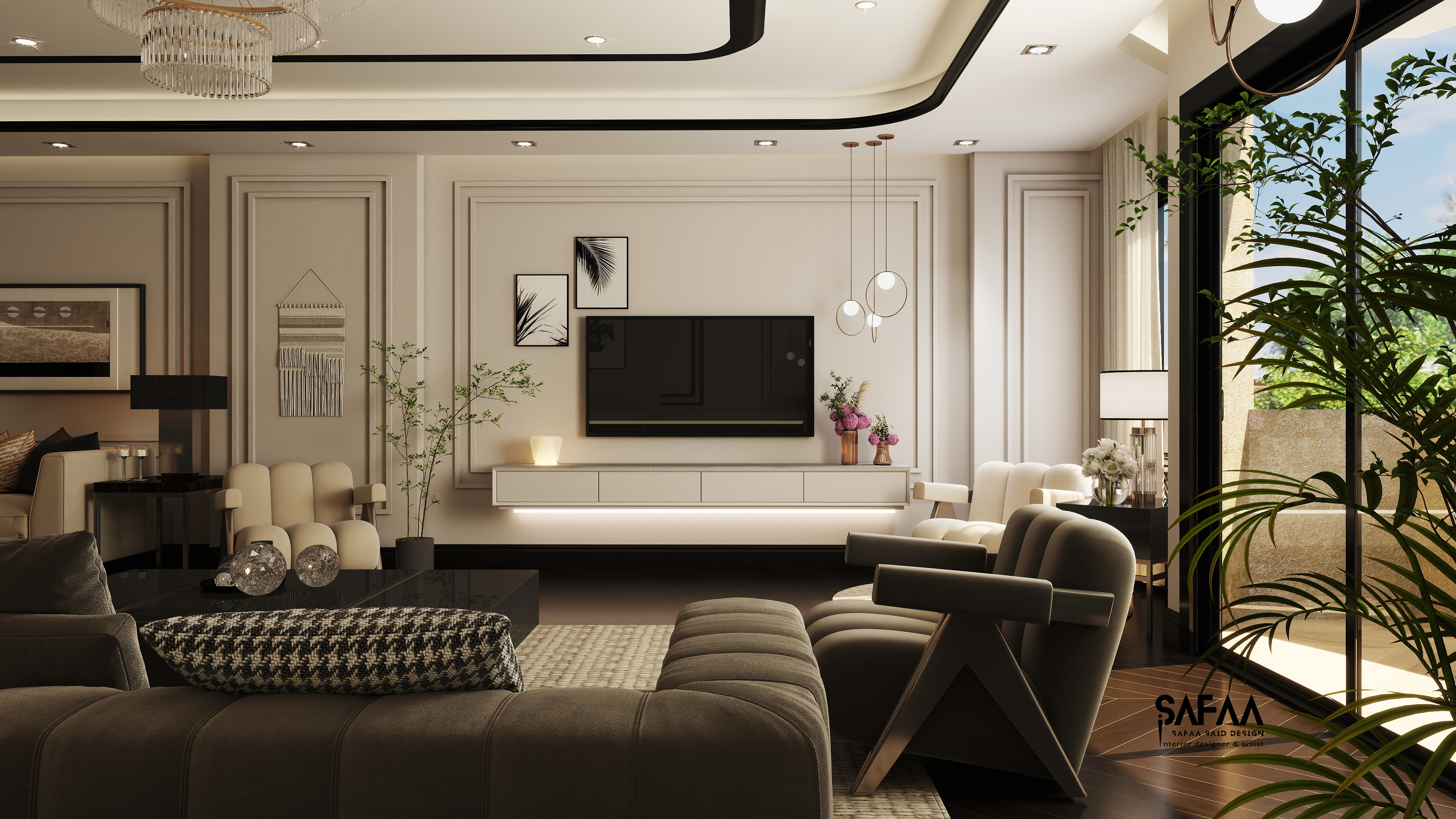 家中接待区丨埃及亚历山大丨Safaa Said-5