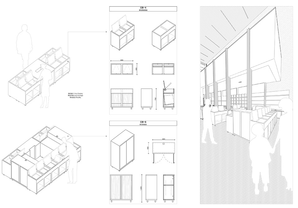 PAGEONE北辰荟黑胶概念店丨中国北京丨llLab.叙向建筑设计-79
