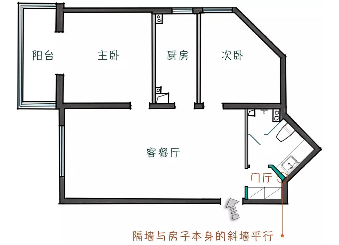 全能格局,珊瑚橘色点缀的玖雅平层设计-66