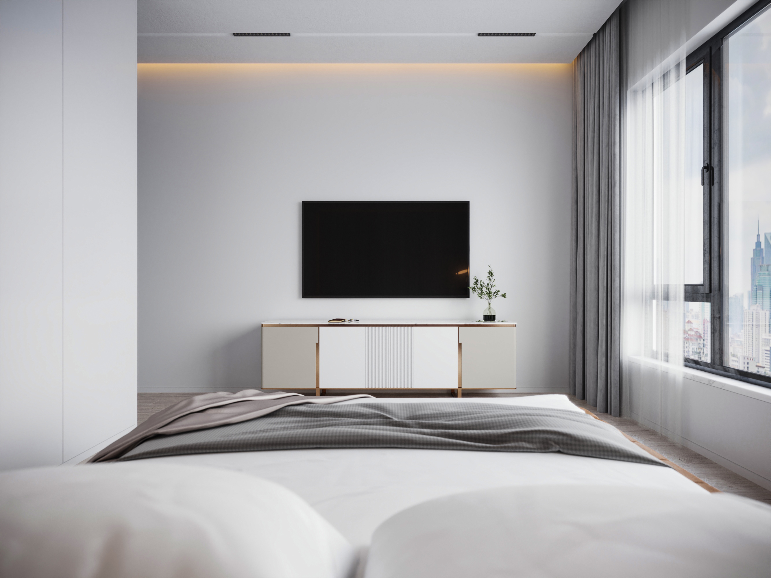 现代极简卧室设计案例-9