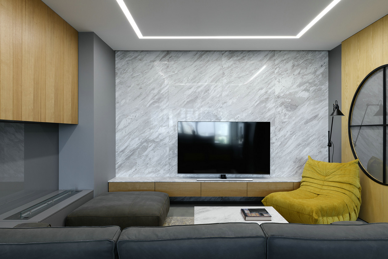 133㎡基辅个性简约设计  K BAND-4