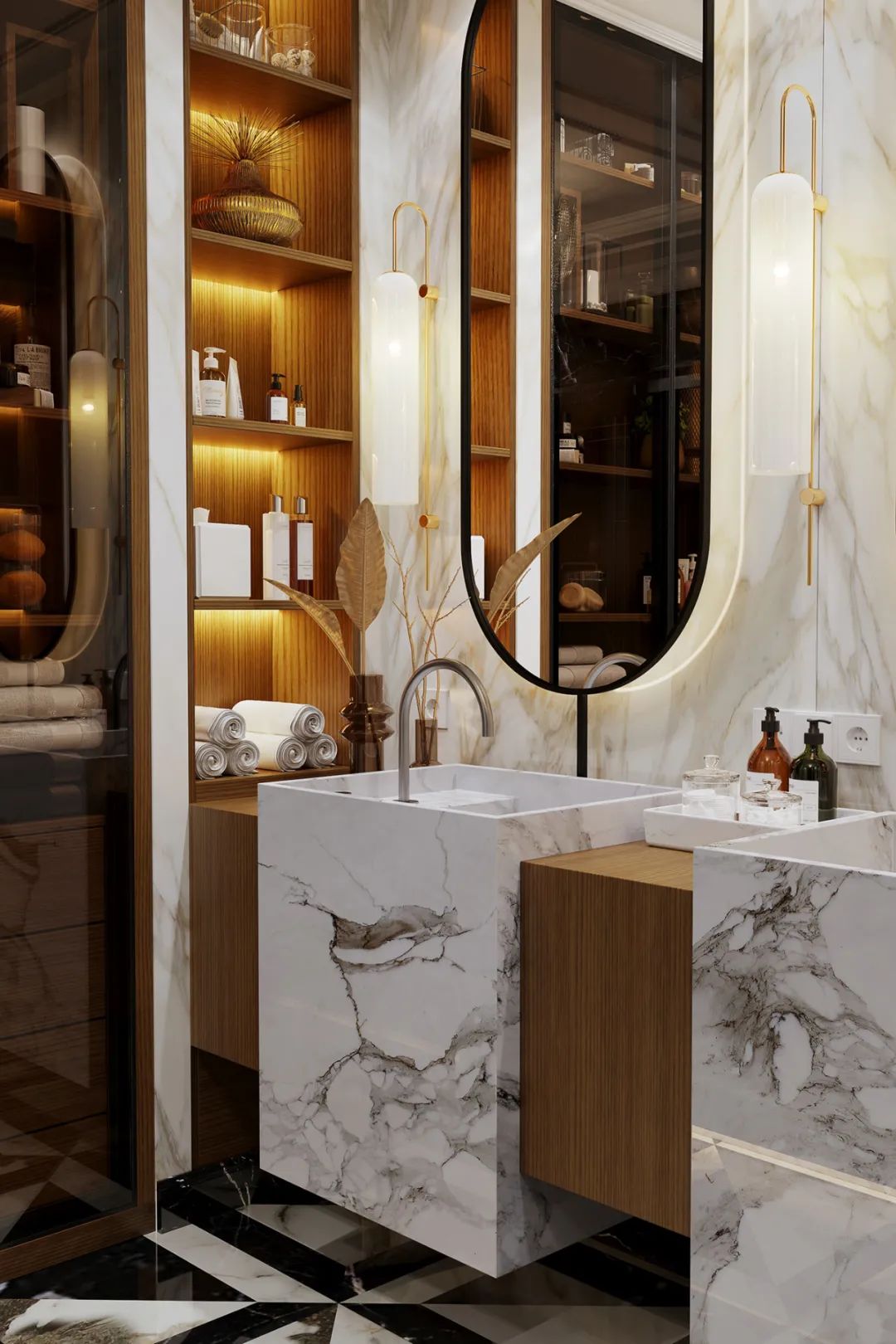 俄罗斯莫斯科 192·4㎡私人豪宅设计丨Julia Design-139