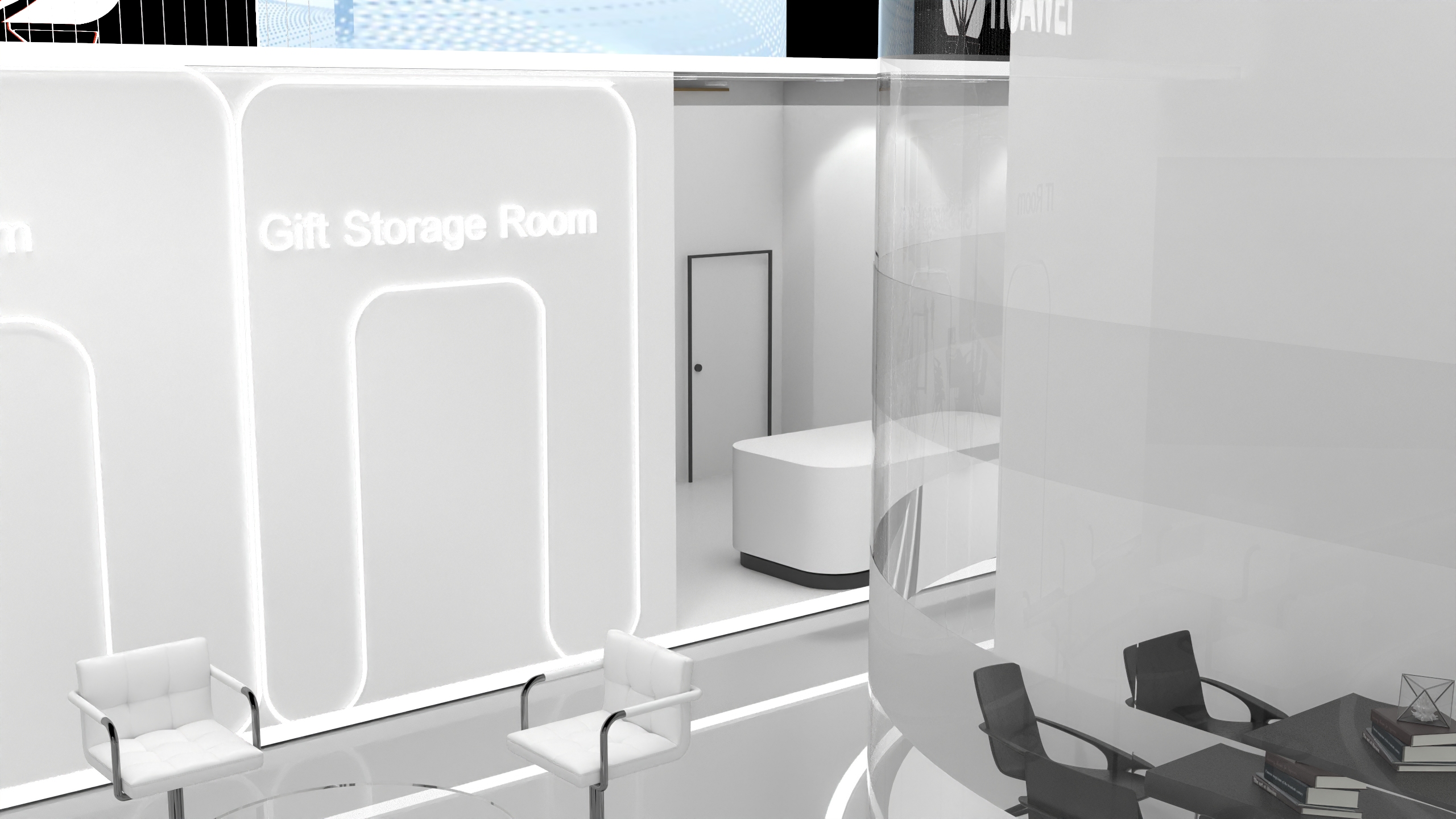 Huawei exhibition stall 展台-5