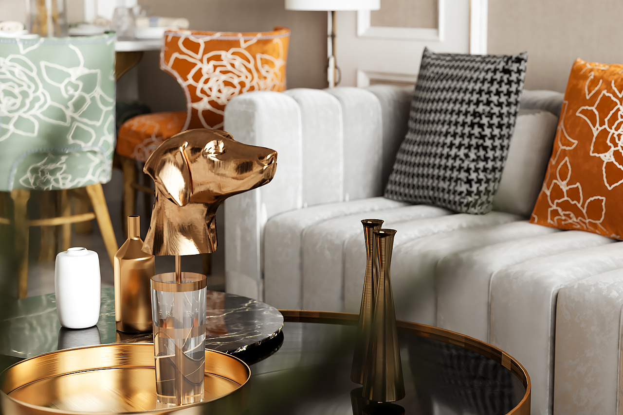 法式轻奢平层设计-29