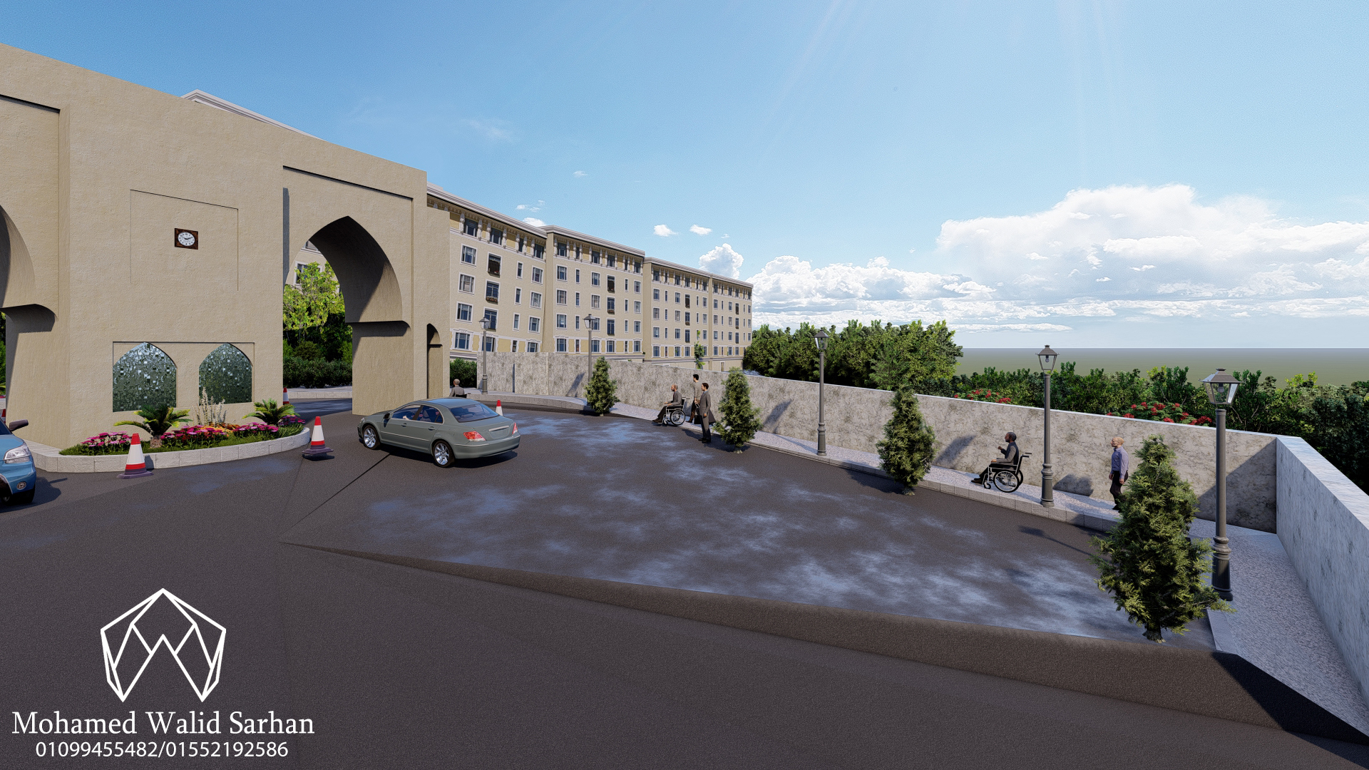 Landscape of a university in Jordan-17