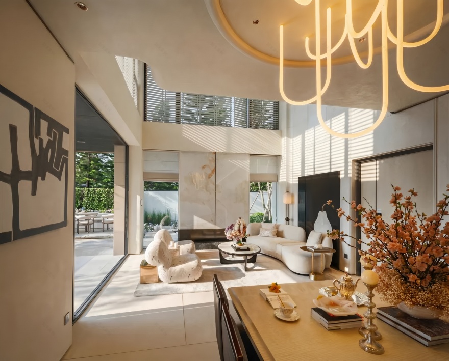 广州金地香山湖·御湖颂别墅样板间丨中国广州丨诗意空间设计-23