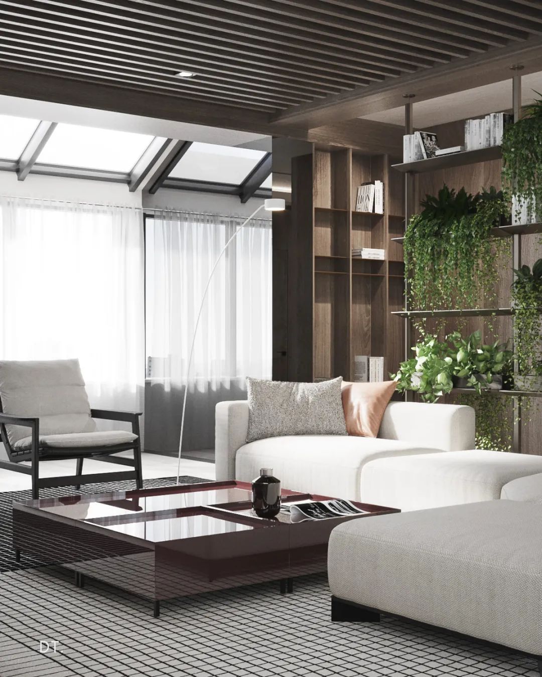 自然主义轻奢住宅，原木与艺术的完美融合-2