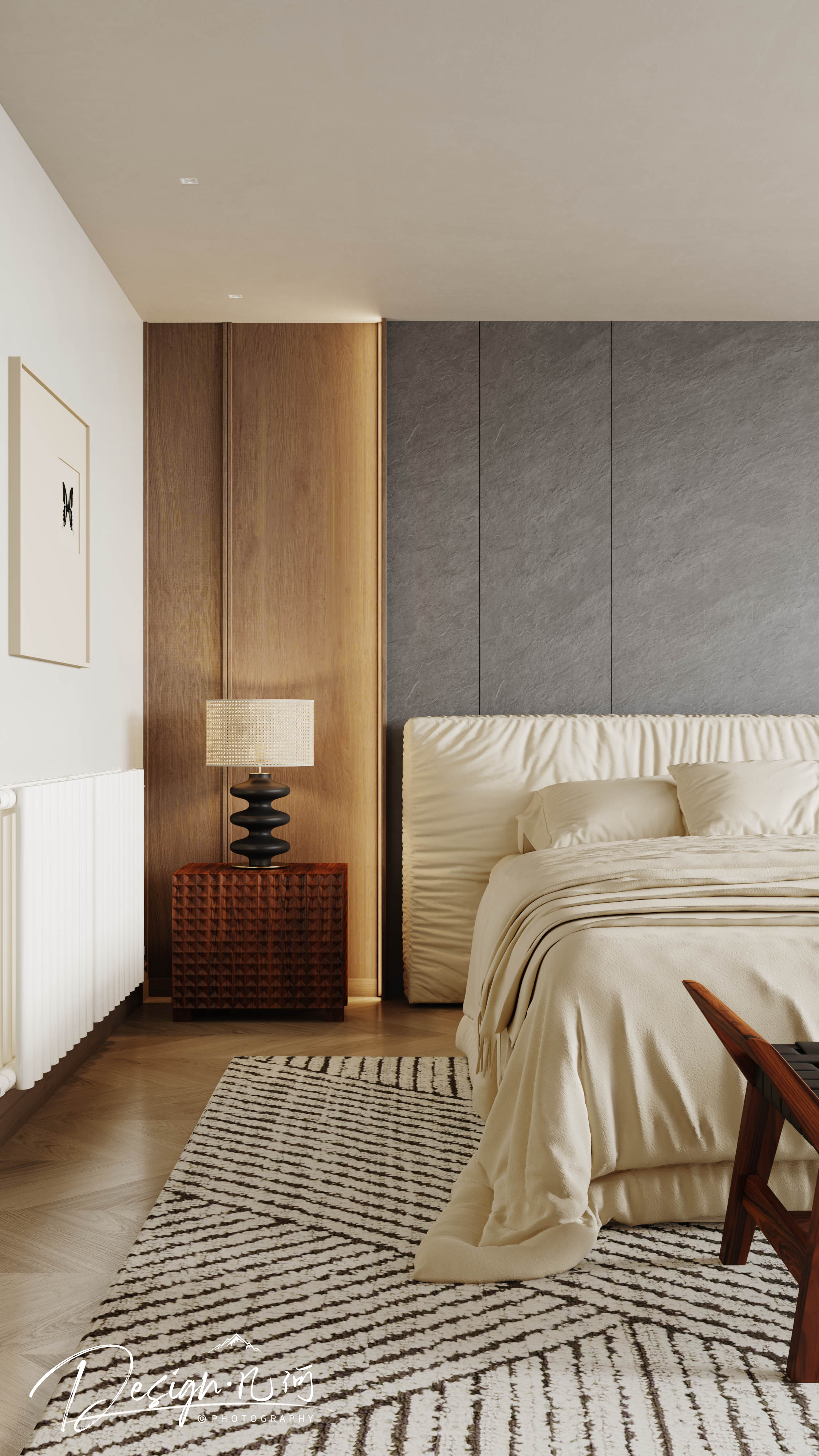 几何空间视觉表现 | 国建红郡中古风客餐厅-18